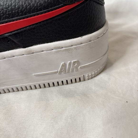 Nike Air Force 1 Sage‎ Low Valentines Womens 8 Black Red CU4759-001 Shoes - Picture 2 of 10